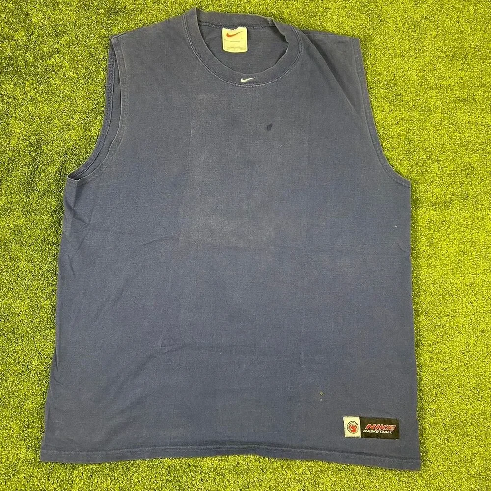 Nike Men's Blue and Navy Vest